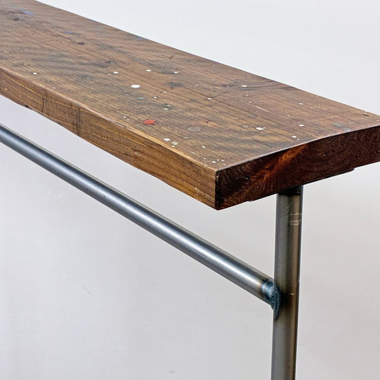 イカピー ikp COAT HANGER 1300 ハンガーラック コートハンガー 特注サイズW130cm 杉古材 x アイアンフレーム キャスター付き インダストリアルデザイン ●