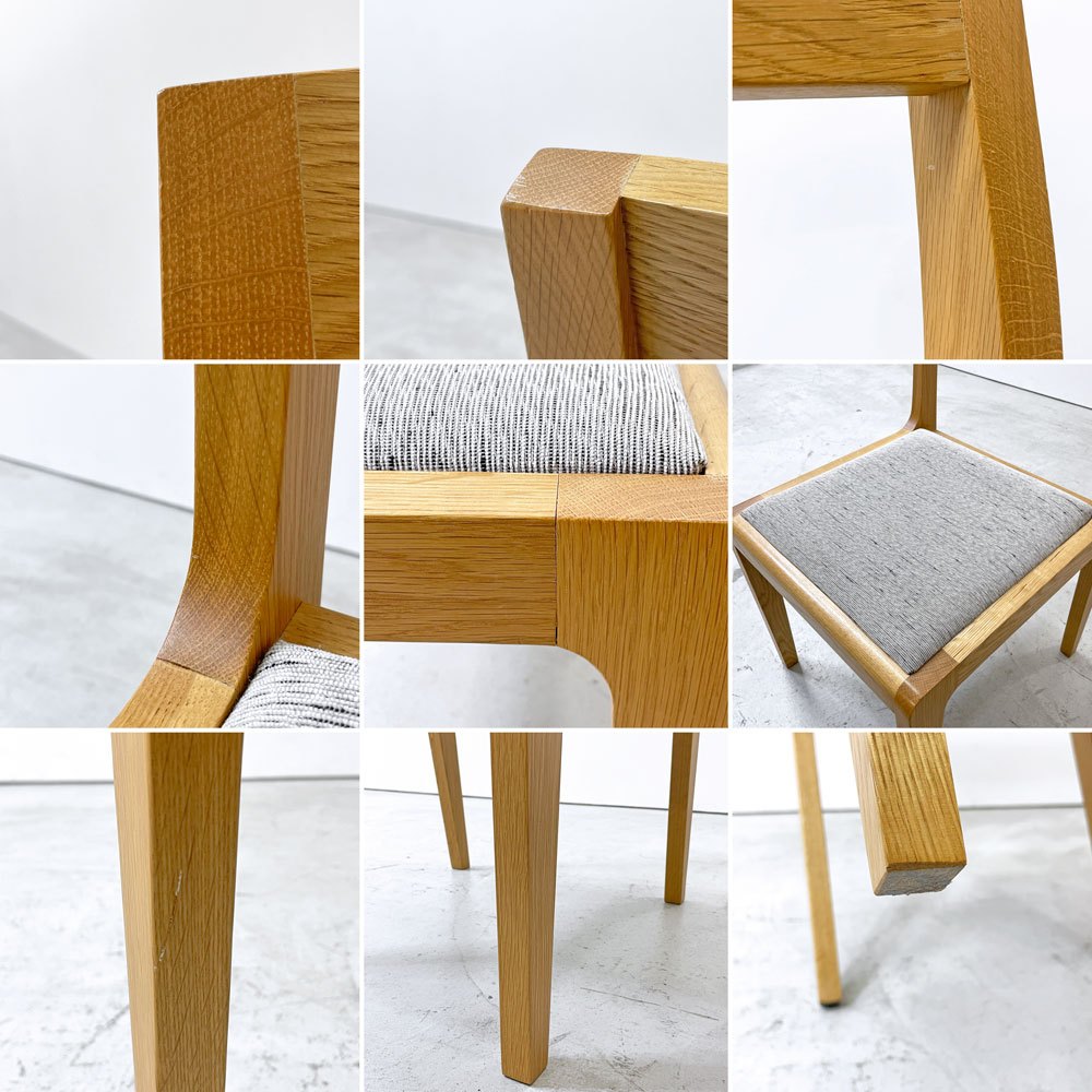 メーカーズ MAKER'S ダニッシュ Danish ダイニングチェア オーク材 モントレー ファブリック シルバーグレー 北欧スタイル A ●
