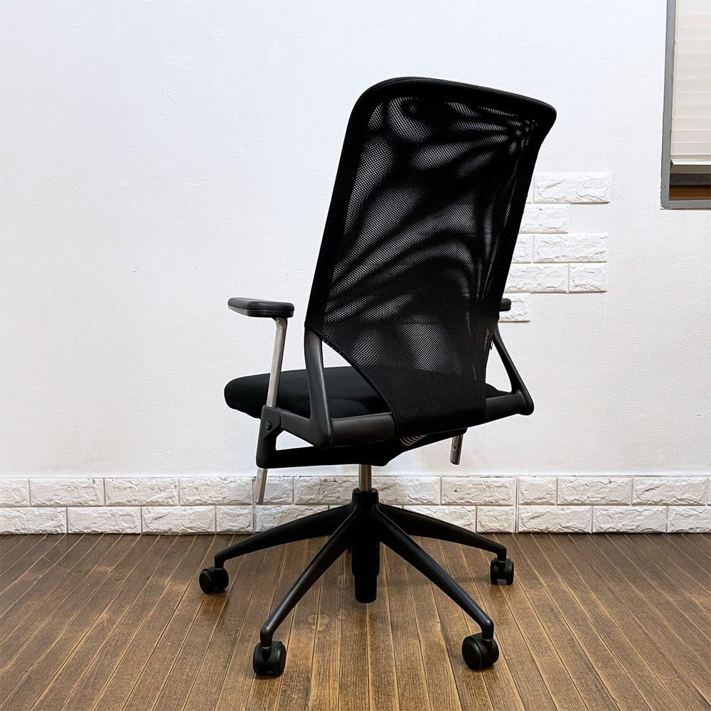 ヴィトラ vitra メダ2チェア MEDAⅡ オフィスチェア デスクチェア 昇降機能 リクライニングロック ブラック アルベルト・メダ 現状品 ◎