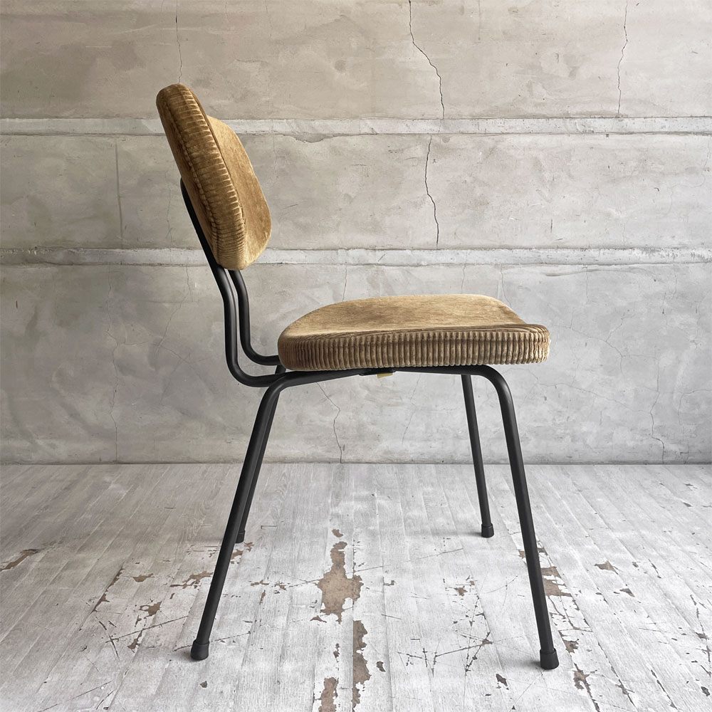 トラックファニチャー TRUCK FURNITURE スット ダイニングチェア SUTTO DINING CHAIR コーデュロイ×スチールフレーム インダストリアル B ♪