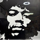 コンラッドリーチ CONRAD LEACH ジミ・ヘンドリックス Jimi Hendrix シルクスクリーン アートフレーム ポスター ポップアート 10/33 希少 56.5×70.5cm(スクリーンサイズ) 額装品 ●