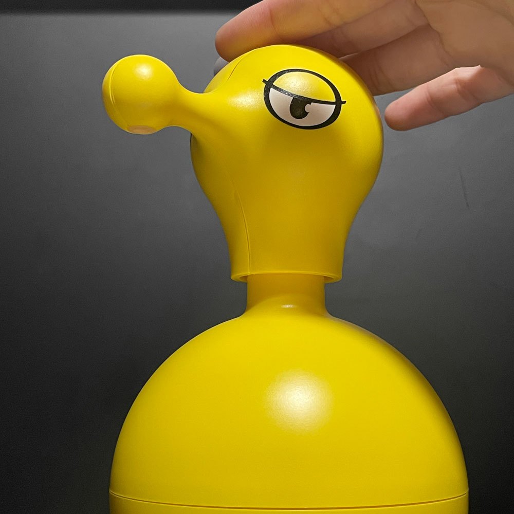アレッシィ ALESSI ミスターコールド Mr.Cold ソープディスペンサー イエロー マッシモ・ジャコン Massimo Giacon 樹脂製 570ml イタリア ■
