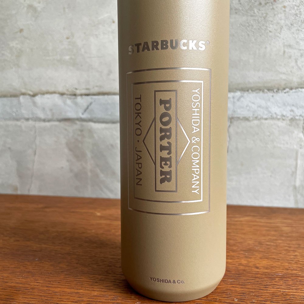 スターバックス Starbucks × ポーター PORTER リサイクルステンレスボトル 591ml マットラテベージュ 吉田カバン 2025年 未使用品 ♪