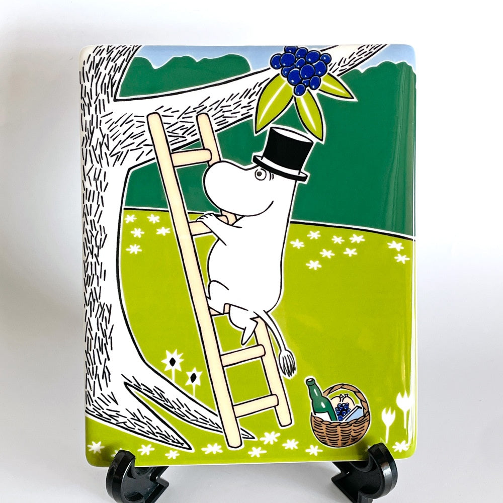 アラビア ARABIA ムーミンデコツリー MOOMIN DECO TREE 陶板 プレート ムーミンパパ トーベ・ヤンソン フィンランド 北欧食器 廃番 ■