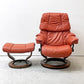 エコーネス EKORNES ストレスレスチェア Stressless レノ RENO リクライニングチェア オットマンセット Mサイズ ノルウェー 北欧家具 ●