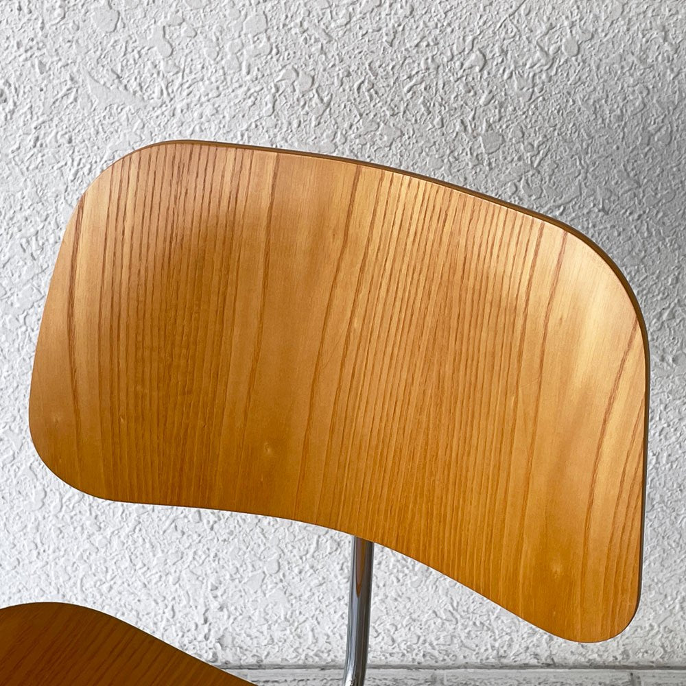 ハーマンミラー Herman Miller プライウッドダイニングチェア DCM アッシュ材 メタルレッグ C&R イームズ ◇