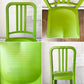 エメコ emeco × コカ・コーラ Coca-Cola ネイビーチェア 111 Navy Chair ダイニングチェア グリーン 再生ペットボトル アメリカ 定価￥137,500- ◎