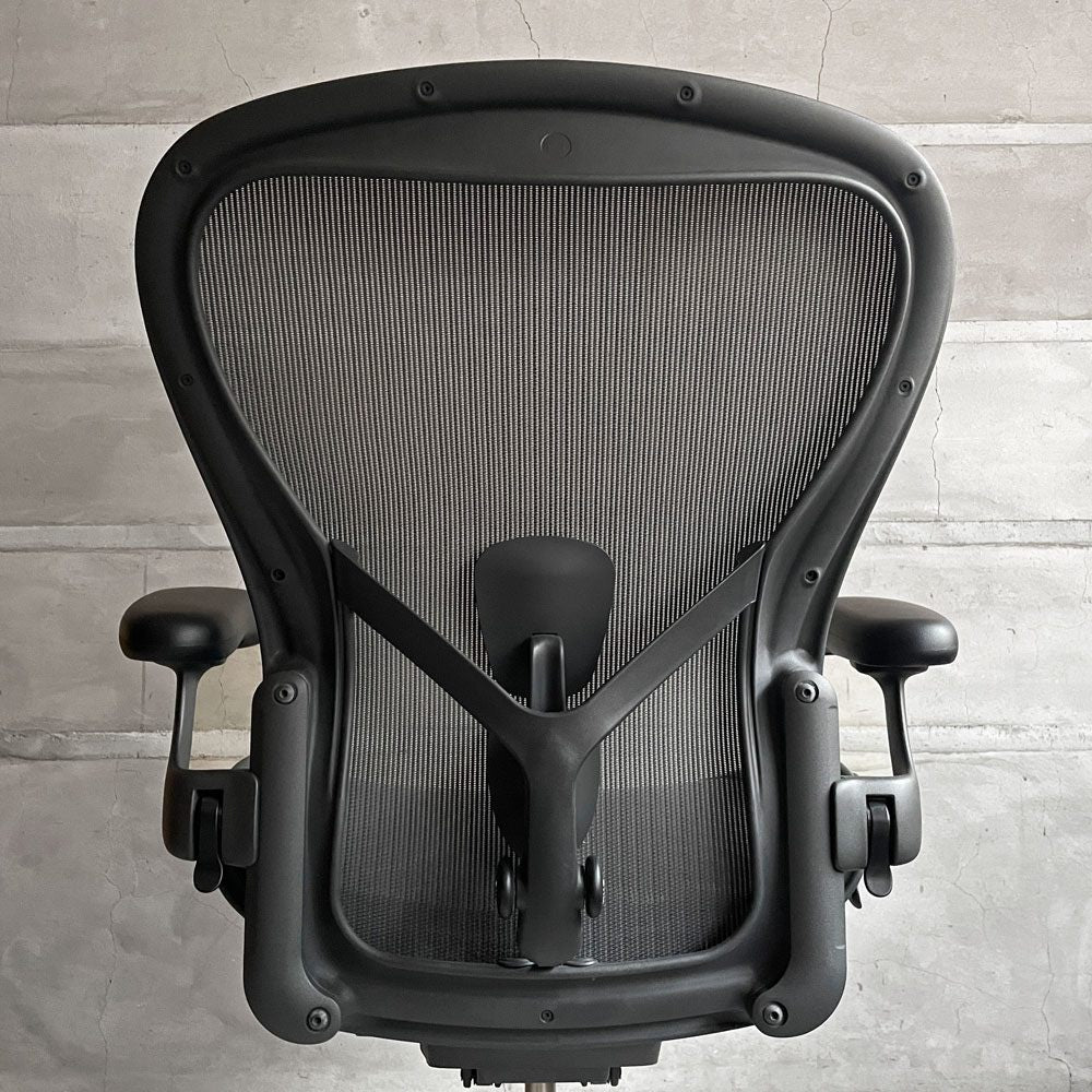 ハーマンミラー Herman Miller アーロンチェア リマスタード フル装備 Cサイズ デスクチェア オフィスチェア グラファイトベース ポスチャーフィットSL ♪