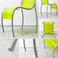 カルテル Kartell FPE chair スタッキングチェア ダイニングチェア アルミ ポリプロピレン グリーン ロンアラッド イタリアモダン 廃番 C ●