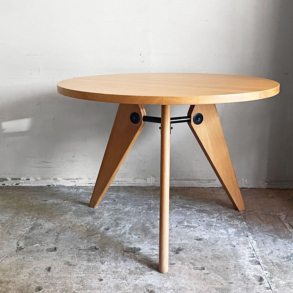 ヴィトラ vitra ゲリドン Gueridon ダイニングテーブル ラウンド ナチュラルオーク 無垢材 Φ105cm ジャン・プルーヴェ 定価￥399,300- ■