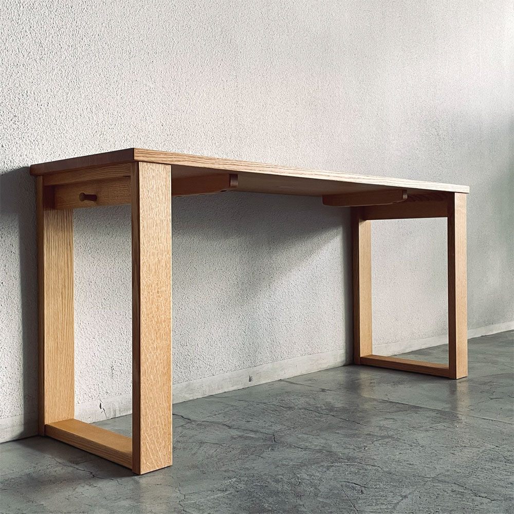 飛騨産業 HIDA ソフィオ SOFFIO デスク W150cm D46cm レッドオーク無垢材 ワークデスク コンソールテーブル 国産家具 〓