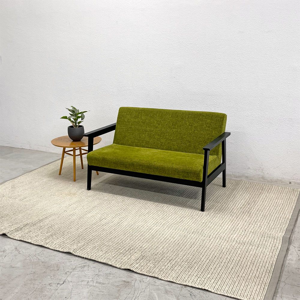 クヴァドラ Kvadrat アラム Aram ラグ ウール リブ編み 298×195cm キナサンド Kinnasand デンマーク 〓