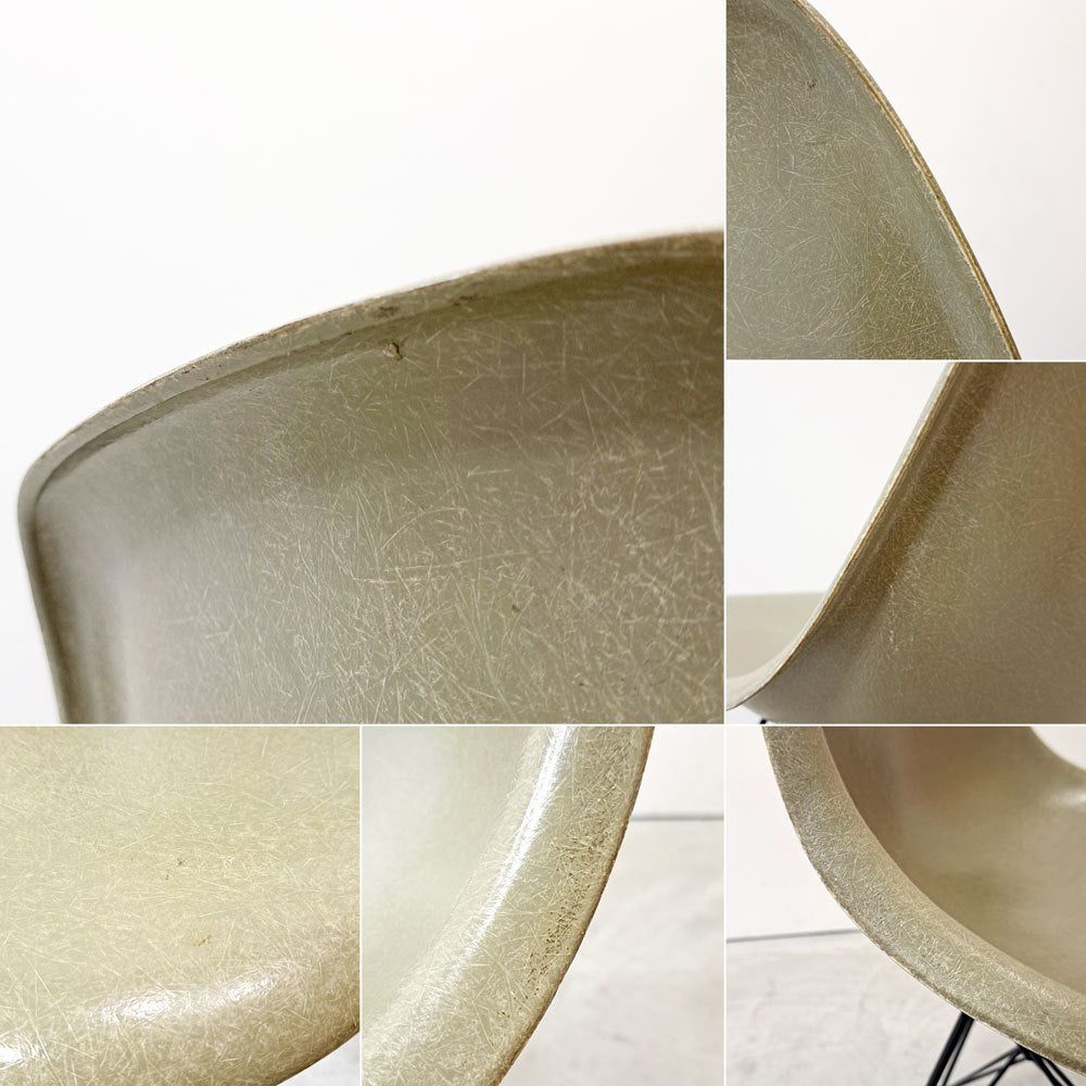 ハーマンミラー Herman Miller ビンテージ サイドシェルチェア ダイニングチェア 2nd FRP グレージュ エッフェルベース イームズ ミッドセンチュリーモダン取扱い ●