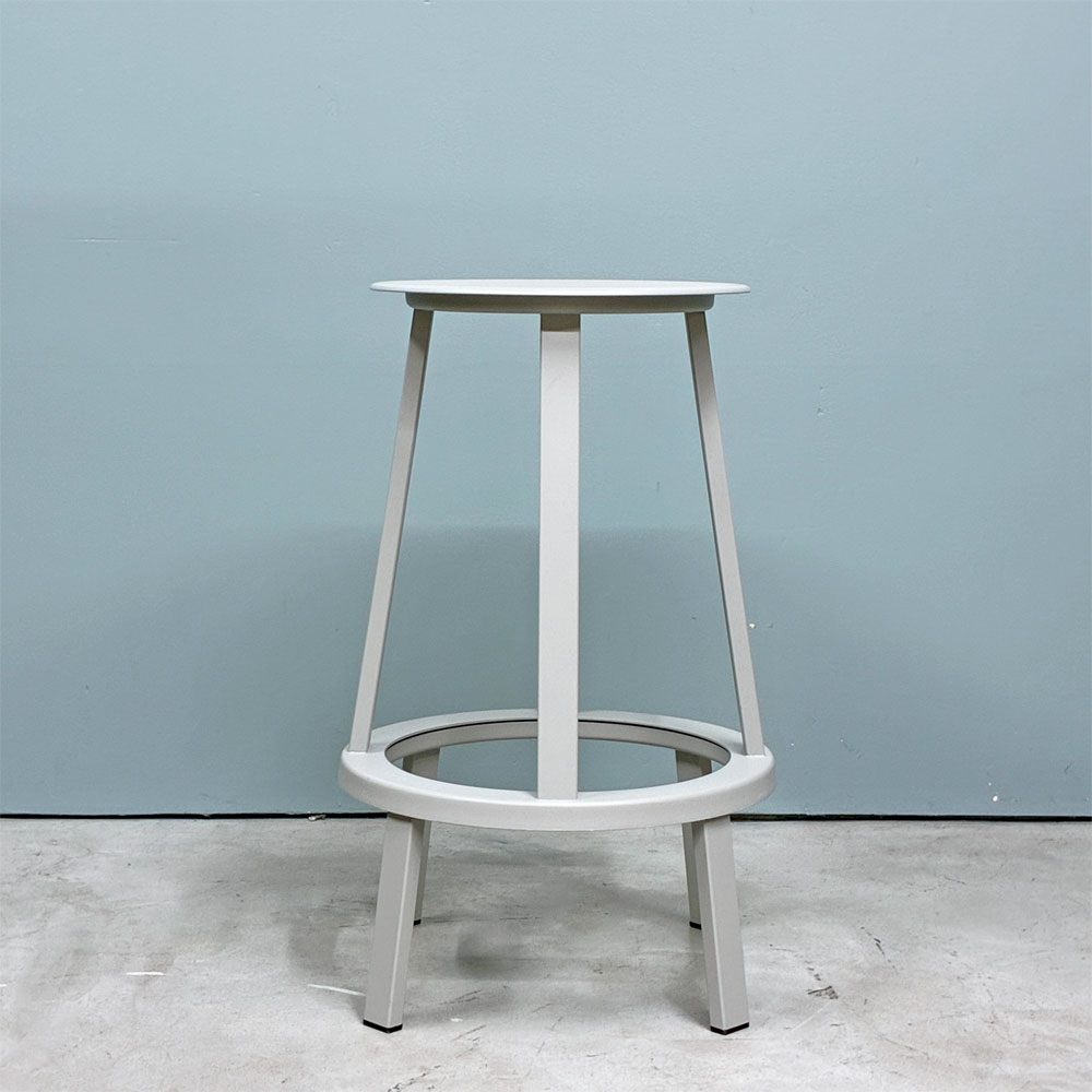 ヘイ HAY リボルバー バースツール ロー REVOLVER BAR STOOL LOW H65cm スカイグレー 回転式座面 レオン・ランズメイヤー デンマーク A ◎