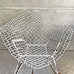 ノル Knoll ビンテージ ダイヤモンドチェア Diamond Chair ハリー・ベルトイア Harry Bertoia ホワイトフレーム ミッドセンチュリー ♪