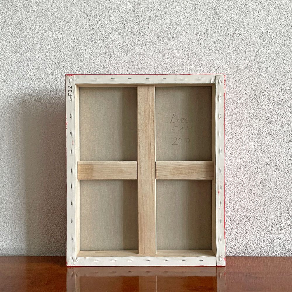 キーニュ Keeenue アンタイトル Untitled アクリルペイント 50.5×60.5cm 箱付 2019年 オリジナル作品 サイン入り 〓