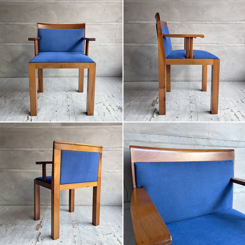 モルテーニ Molteni&C テアトロ Teatro アームチェア ダイニングチェア チェリー材 アルド ロッシ Aldo Rossi & ルカ メダ Luca meda イタリアビンテージ B