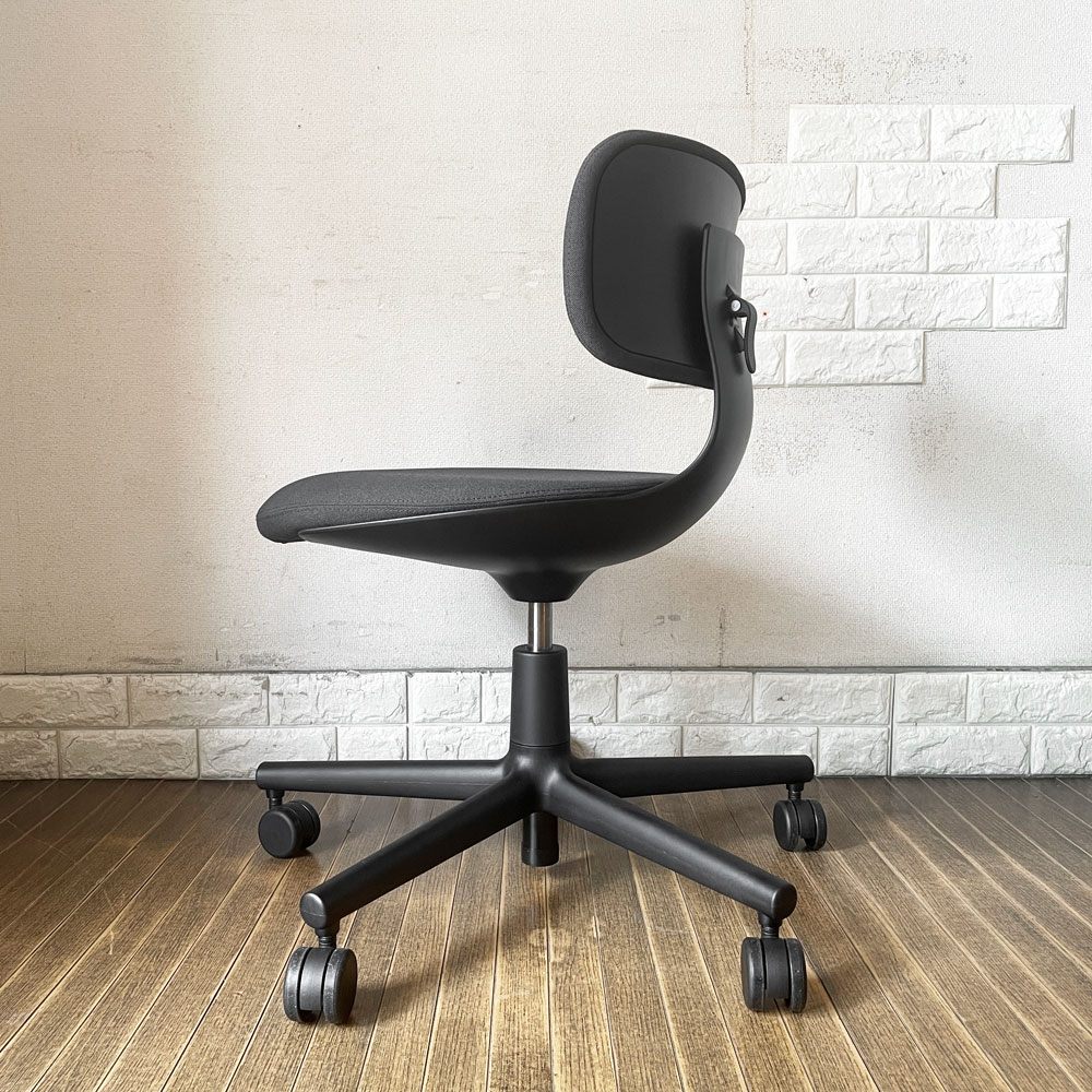 ヴィトラ vitra ルーキー Rookie デスクチェア キャスターチェア ダークグレーファブリック ×ディープブラック 高さ調整可 コンスタンチン・グルチッチ 定価￥78,100- ◎