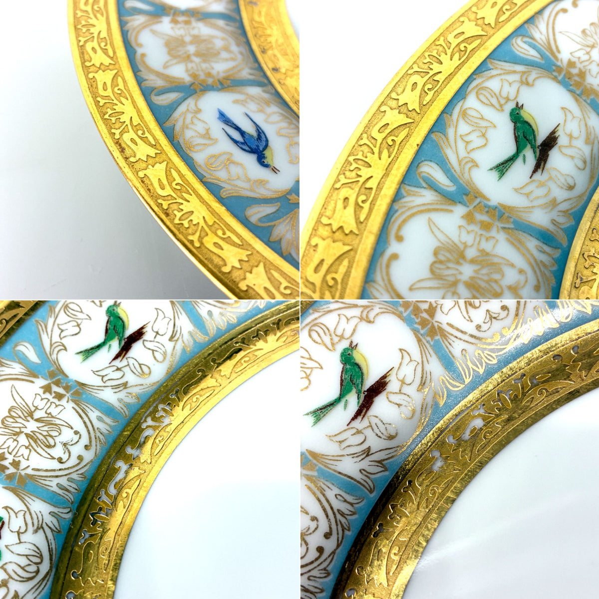 アビランド HAVILAND ベンガリス Bengalis ヴィクトリアンスワロー 19cm プレート リモージュ LIMOGES 三越特別製造版 C ◎