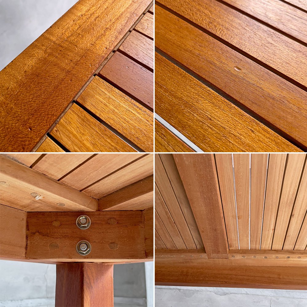 イスタナテラス ISTANA TERRACE レクタングラー テーブル Rectangular Table 160 ダイニングテーブル ガーデンテーブル 屋外使用可 アジアンチーク無垢材 定価￥250,800円