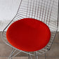 ヴィトラ vitra ワイヤーチェア Eames Wire Chair DKR5 エッフェルベース クローム シートパッド付 レッド C&R イームズ ミッドセンチュリー ◇