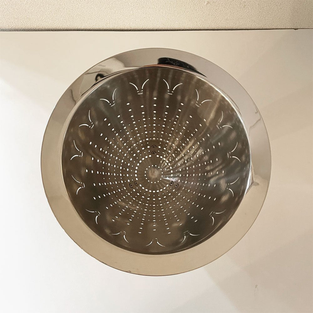 アレッシィ ALESSI マックス・ル・シノワ MAX LE CHINOIS コランダー 水切りボウル ザル 脚付 ステンレス製 フィリップ・スタルク イタリア 参考価格￥68,139- ◎