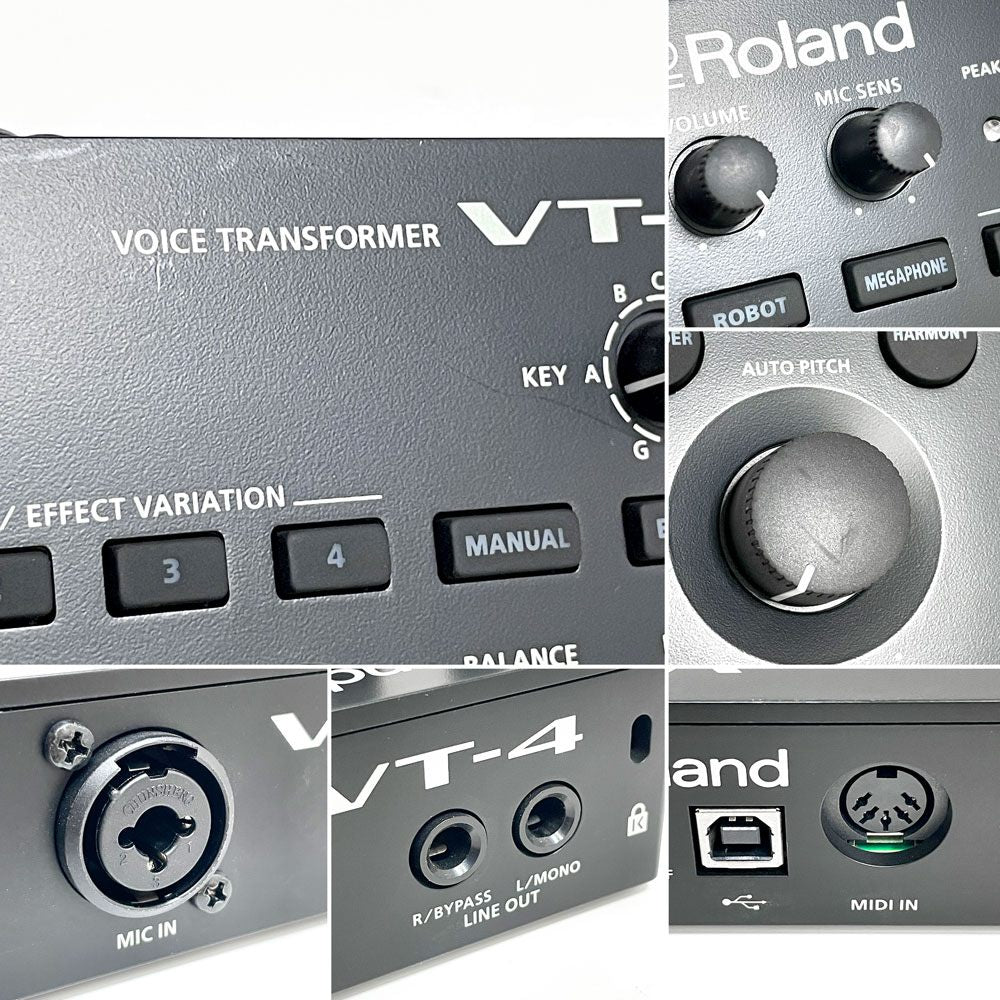ローランド Roland AIRA VT-4 ボイストランスフォーマー Voice Transformer USB 単三電池駆動 MIDI入力対応 エフェクター ●