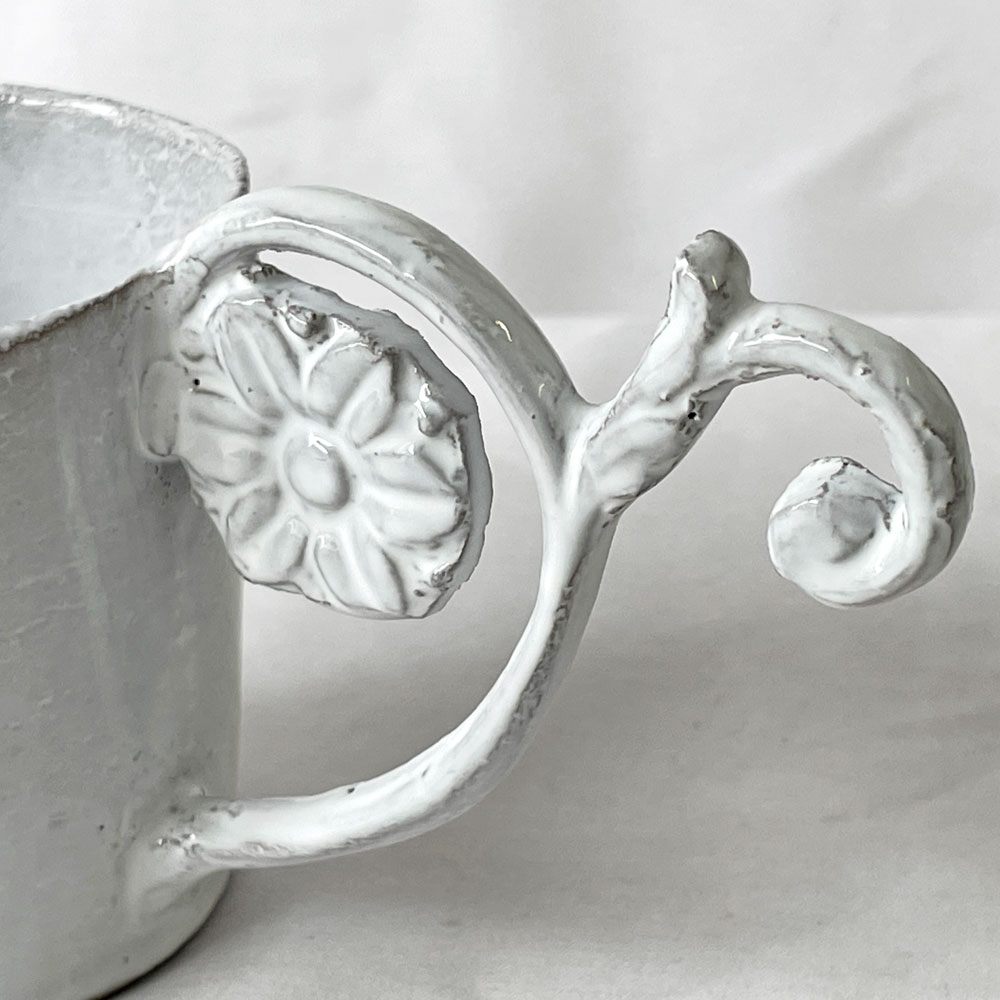 アスティエ・ド・ヴィラット Astier de Villatte エミリー EMILIE コーヒーカップ W15 D7.5 H8 cm フランス 雑貨 ◇
