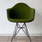 ハーマンミラー Herman Miller アームシェルチェア セカンド 2nd アプホルスター エンボスレス エッフェルベース 張り替え済み イームズ ◇