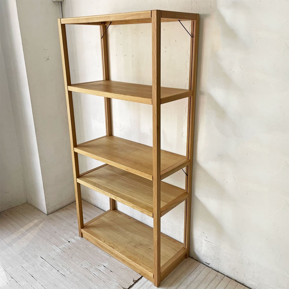 無印良品 MUJI オーク材 ユニットシェルフ 2列5段 本棚 飾り棚 収納棚 W170 ナチュラル シンプルデザイン 廃番 ★