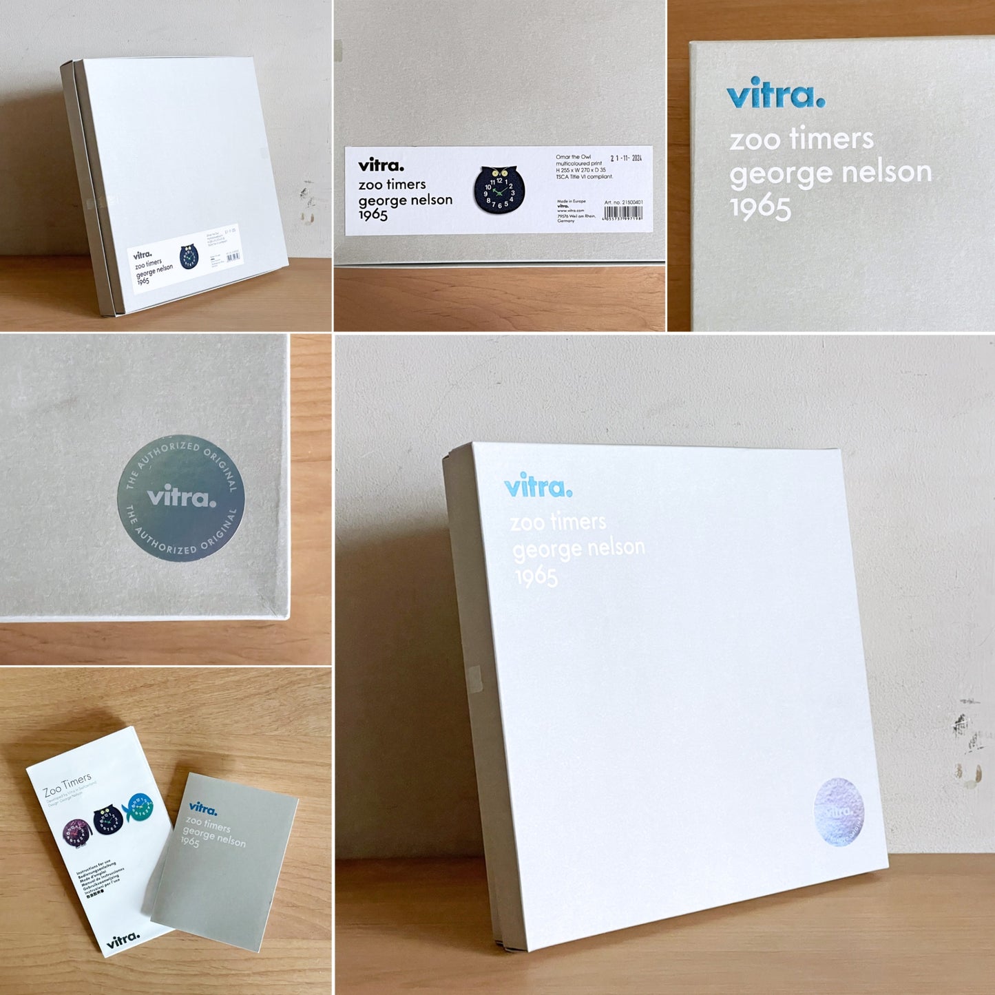 ヴィトラ vitra ズータイマーズ Zoo Timers オマー ザ オウル Omar the Owl 掛け時計 ウォールクロック アナログ時計 ジョージ・ネルソン クオーツ式 ■