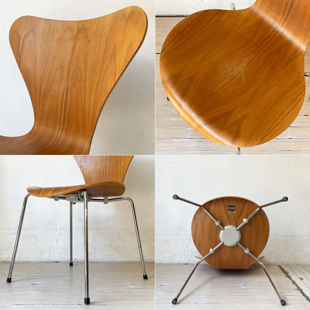 フリッツハンセン Fritz Hansen セブンチェア Seven Chair ダイニングチェア アルネヤコブセン Arne Jacobsen ウォールナット材 北欧家具 D ★