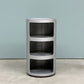 カルテル Kartell コンポニビリ COMPONIBILI 3段 シルバー ストレージボックス H58.5cm アンナ・カステッリ・フェリエーリ イタリア ◎
