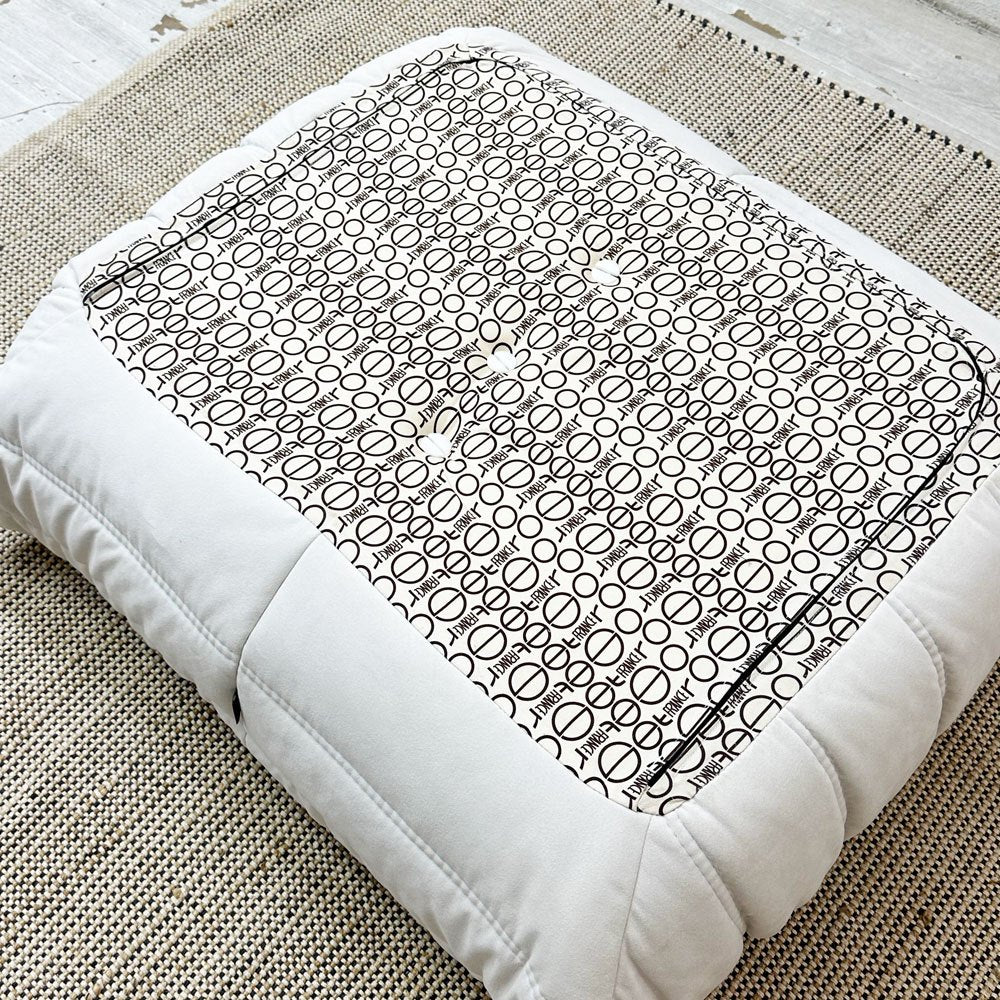 リーンロゼ ligne roset トーゴ パフ オットマン フランス家具 ウルトラスエード ホワイト ミッシェルデュカロワ Michel Ducaroy ●