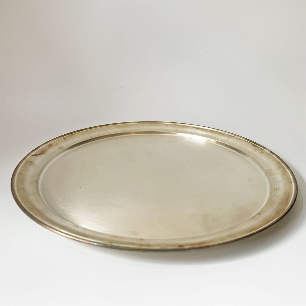 東屋 お盆 トレイ 大 直径29cm 真鍮 猿山修 スコープ取扱い 未使用保管品 ★