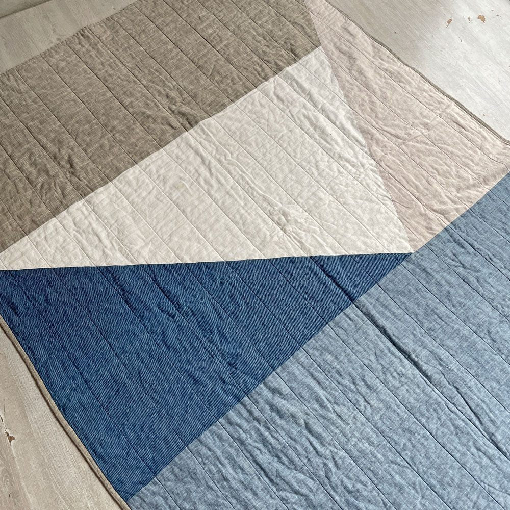 スタジオトルスタ Studio Tolsta コナムスローキルト Kōnam Throw Quilt 135×180 インド製 IDEE取扱い ♪