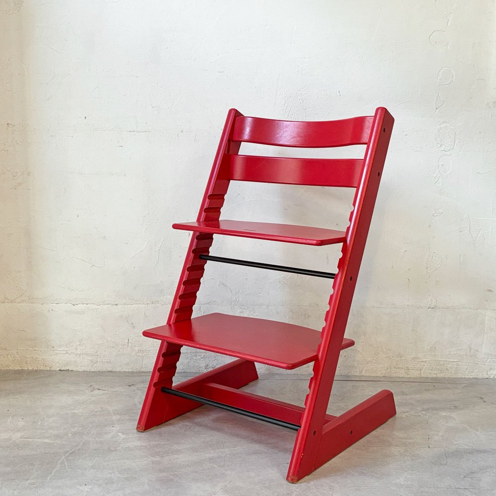 ストッケ STOKKE トリップトラップ TRIPP TRAPP ベビーチェア キッズチェア S/N3～ レッド  赤 ノルウェー 北欧家具★