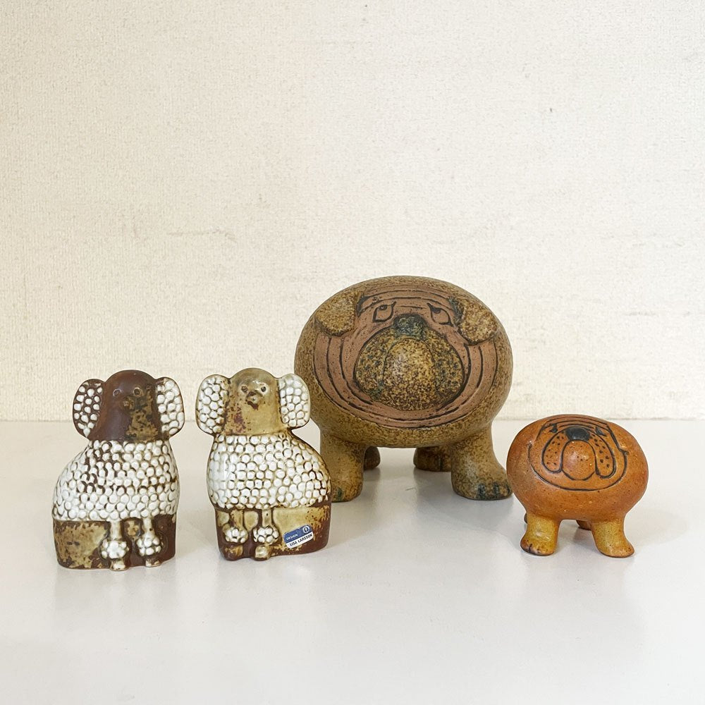 グスタフスベリ GUSTAVSBERG ケンネル Kennel ブルドッグ Bulldog Mini ミニ H6.5cm 陶製フィギュリン リサ・ラーソン スウェーデン 北欧ビンテージ ◎