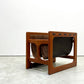 サリンモブラー Salin Mobler マガジンラック チーク材×レザー Aksel Kjersgaard デンマーク ビンテージ Vintage ●