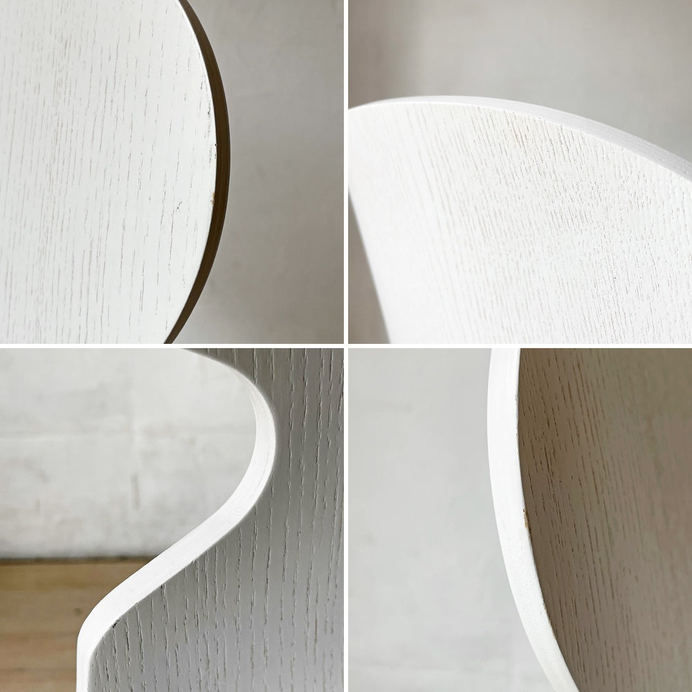 フリッツハンセン Fritz Hansen アントチェア アリンコチェア 4本脚 カラードアッシュ ホワイト アルネ・ヤコブセン デンマーク 北欧家具 ★
