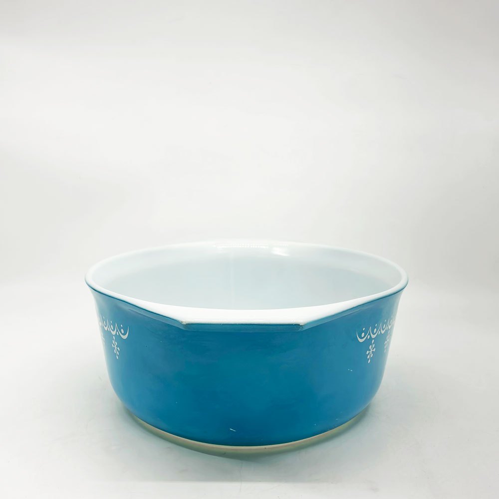 オールドパイレックス OLD PYREX スノーフレーク オーバル キャセロール ミキシングボウル USビンテージ ●