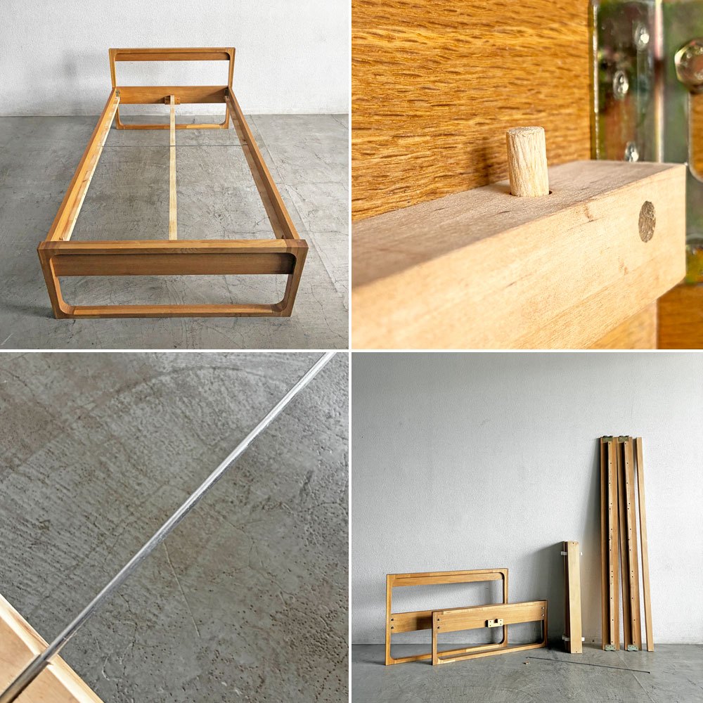 アクタス ACTUS アクタスキッズ フォピッシュ foppish ベッドフレーム シングルサイズ W207cm オーク材 石田和人 廃番 〓