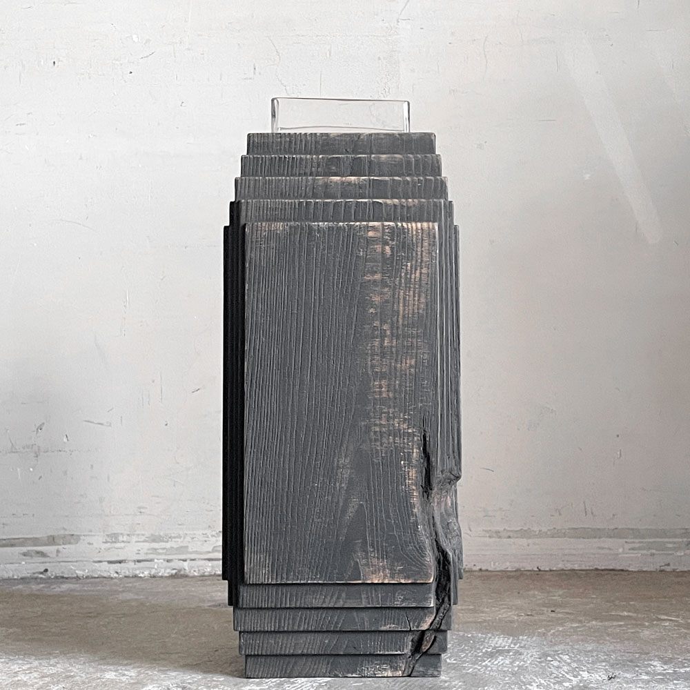 シモオ デザイン Shimoo Design 下尾和彦・さおり 浮様 Brion Vase 花器 フラワーベース H46cm 現代作家 雨晴 AMAHARE取り扱い ■