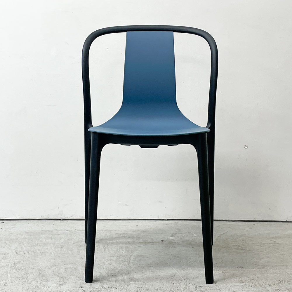 ヴィトラ Vitra ベルヴィルチェア Belleville Chair ダイニングチェア スタッキングチェア シーブルー ロナン & エルワン・ブルレック D ●
