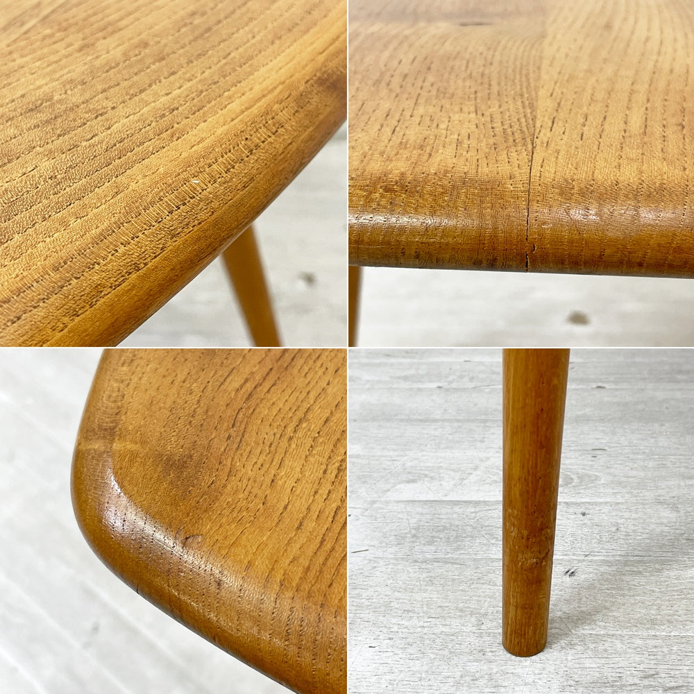 アーコール Ercol ローテーブル コーヒーテーブル サイドテーブル エルム材 UKビンテージ 英国家具 ●