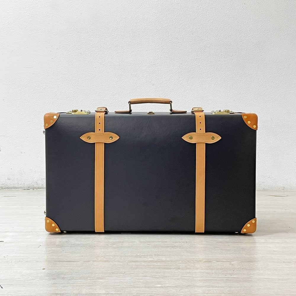 グローブトロッター GLOBE-TROTTER サファリ ラージ スーツケース 二輪 74L ブラウン×ナチュラル 本革 伸縮ハンドル無し ●
