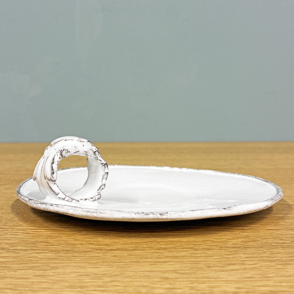 JBAdeV/Jean Baptiste Astierde Villatte 別注ソーサー Feuilles soucoupe a anse アスティエ・ド・ヴィラット ASTIER de VILLATTE 陶器 フランス A ◎