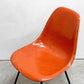 ハーマンミラー Herman Miller サイドシェルチェア ダイニングチェア 2nd FRP Hベース オレンジ系カラー イームズ ビンテージ ミッドセンチュリー ●