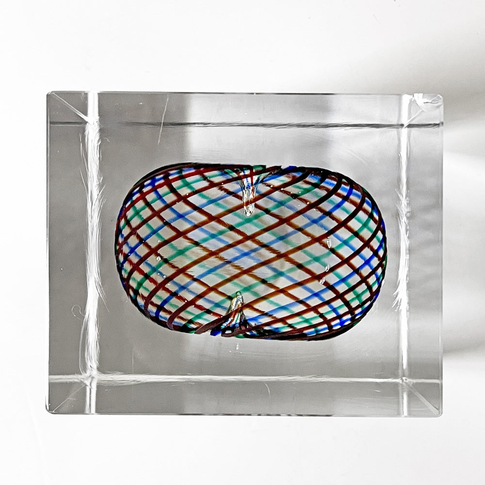 ヌータヤルヴィ Nuutajarvi イッタラ iittala アニュアルキューブ  Annual Cube 1994 オイバ・トイッカ 585/2000 北欧雑貨 ビンテージ 希少 ■