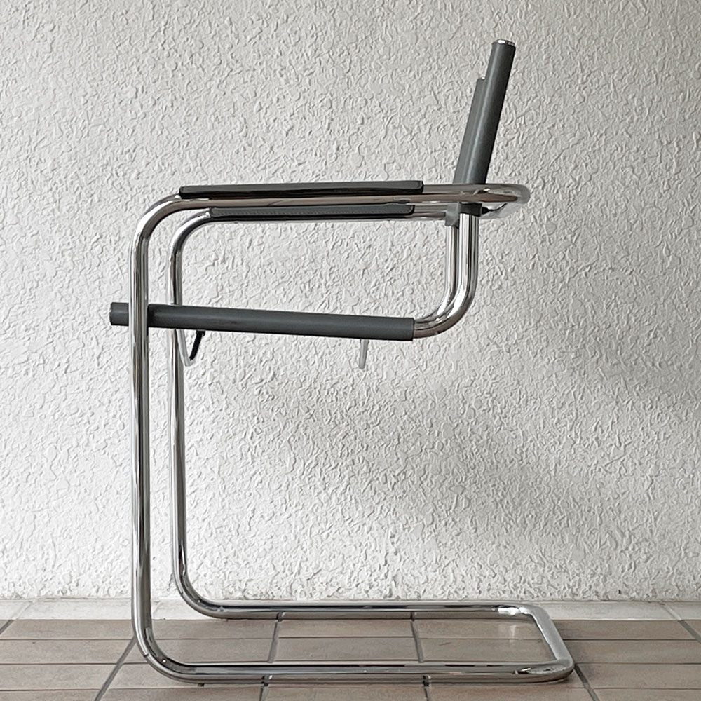 スタジオライン studio Line S34 カンティレバー アームチェア ダイニングチェア Mart Stam マルト スタム イタリア製 村田合同取り扱い リプロダクト A ◇